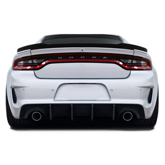 Duraflex® - Hellcat Style Fiberglass Wide Body Rear Bumper (Unpainted)