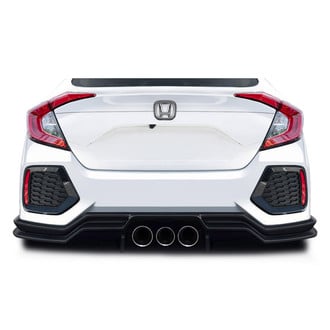 Duraflex® - Broman Style Fiberglass Rear Bumper Lip Spoiler Air Dam (Unpainted)