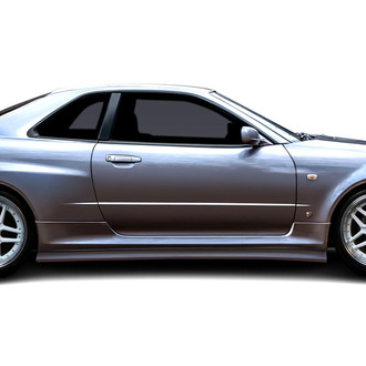 Duraflex® - Estra Style Fiberglass Side Skirt Rocker Panels (Unpainted)
