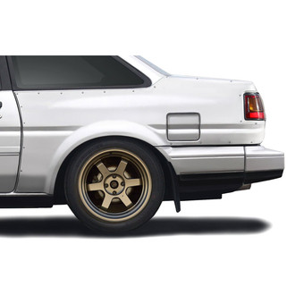 Duraflex® - D1 Sport Style Fiberglass Rear Fender Flares (Unpainted)