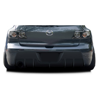 Duraflex® - Corkscrew Style Fiberglass Rear Diffuser (Unpainted)