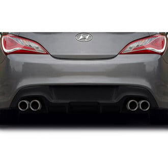 Duraflex® - Twins Style Fiberglass Rear Diffuser (Unpainted)