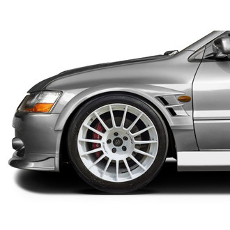 Duraflex® - Cyber Fiberglass Front Fender Flares (Unpainted)