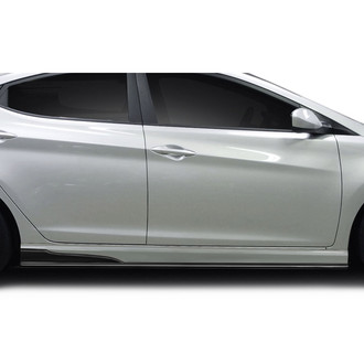 Duraflex® - SQR Style Fiberglass Side Skirts (Unpainted)