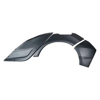 Duraflex® - Speedster Style Fiberglass Wide Body Rear Fender Flares (Unpainted)