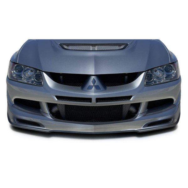 Duraflex® - Racer X Style Fiberglass Front Bumper Lip Spoiler Air Dam (Unpainted)