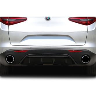 Duraflex® - Silkstreak Style Fiberglass Rear Diffuser (Unpainted)