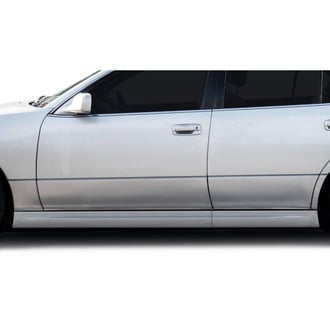 Duraflex® - Super VIP Style Fiberglass Side Skirt Rocker Panels (Unpainted)
