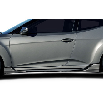 Duraflex® - Minda Style Fiberglass Side Skirt Rocker Panels (Unpainted)