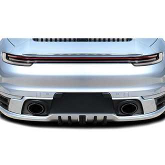Duraflex® - Taveran Style Fiberglass Rear Bumper Lip Add On Spoilers (Unpainted)