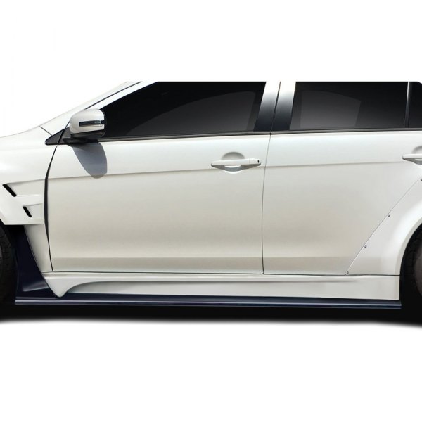 Duraflex® - Vantix Style Fiberglass Side Skirts (Unpainted)