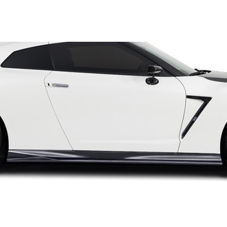Duraflex® - Vantix Style Fiberglass Side Skirts (Unpainted)