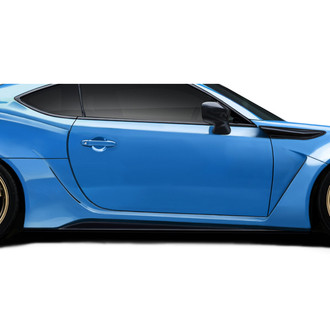 Duraflex® - AMGT Style Fiberglass Wide Body Side Skirts (Unpainted)
