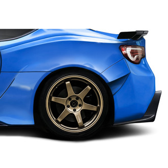 Duraflex® - AMGT Style Fiberglass Wide Body Rear Fenders (Unpainted)