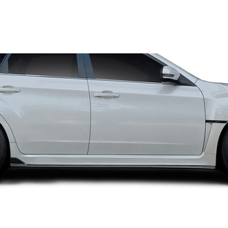Duraflex® - STI S206 Style Fiberglass Side Skirt Splitters (Unpainted)