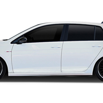 Duraflex® - RZ Style Fiberglass Side Skirt Splitters (Unpainted)