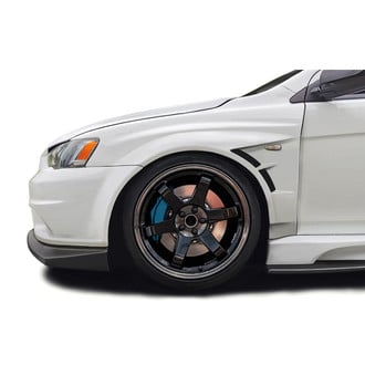 Duraflex® - Tracked Style Fiberglass Front Fenders (Unpainted)