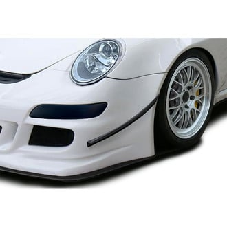 Duraflex® - GT3 Cup S Look Style Fiberglass Side Lips for Front Bumper Cover (Unpainted)