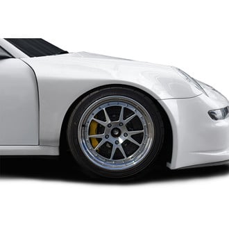 Duraflex® - GT3 Cup S Look Style Fiberglass Front Fenders (Unpainted)