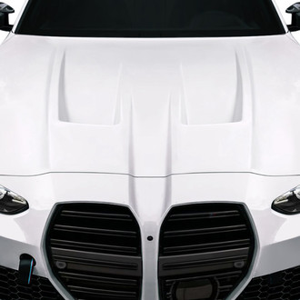 Duraflex® - Phased Style Fiberglass Hood (Unpainted)