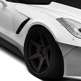 Duraflex® - Gran Veloce Style Wide Body Fiberglass Front Fender Flares (Unpainted)