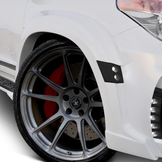 Duraflex® - Eros Version 1 Style Wide Body Fiberglass Rear Fender Flares (Unpainted)