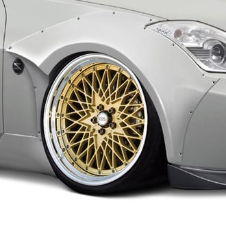 Duraflex® - Circuit Style 60mm Fiberglass Front Fender Flares (Unpainted)