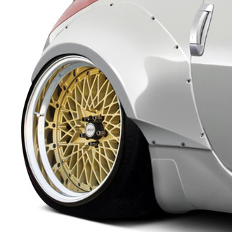 Duraflex® - Circuit Style 90mm Fiberglass Rear Fender Flares (Unpainted)