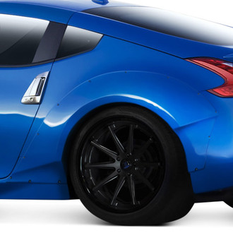 Duraflex® - Circuit Style 75mm Fiberglass Rear Fender Flares (Unpainted)