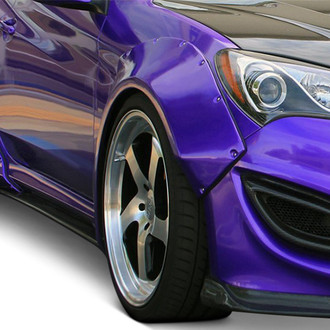 Duraflex® - Circuit Style 75mm Fiberglass Front Fender Flares (Unpainted)