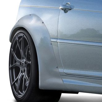 Duraflex® - Circuit Style 50mm Fiberglass Rear Fender Flares (Unpainted)