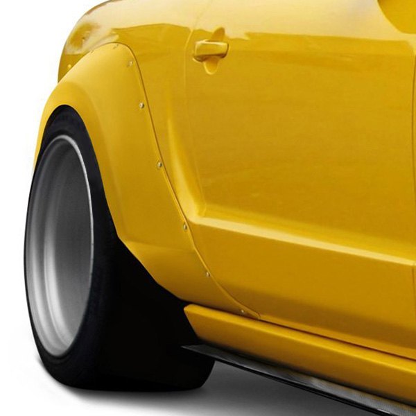  Duraflex® - Circuit Style Wide Body 75mm Fiberglass Rear Fender Flares (Unpainted)