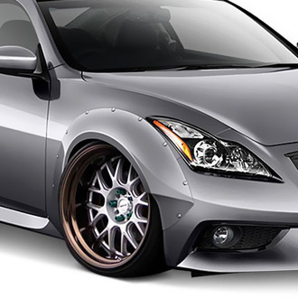 Duraflex® - Circuit Style 75mm Fiberglass Front and Rear Fender Flares (Unpainted)