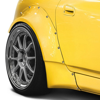 Duraflex® - Circuit Style Fiberglass Rear Fender Flares (Unpainted)