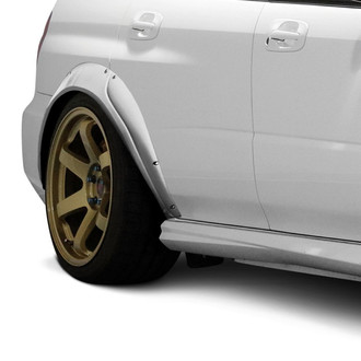 Duraflex® - Rally Style Fiberglass Rear Fender Flares (Unpainted)