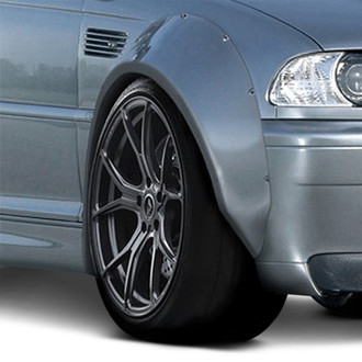 Duraflex® - Circuit Style 50mm Fiberglass Front and Rear Fender Flares (Unpainted)
