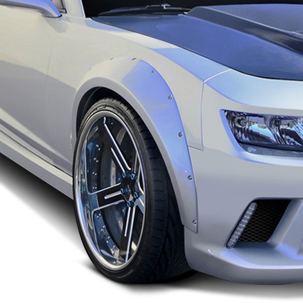 Duraflex® - GT Concept Style Wide Body Fiberglass Front and Rear Fender Flares Kit (Unpainted)