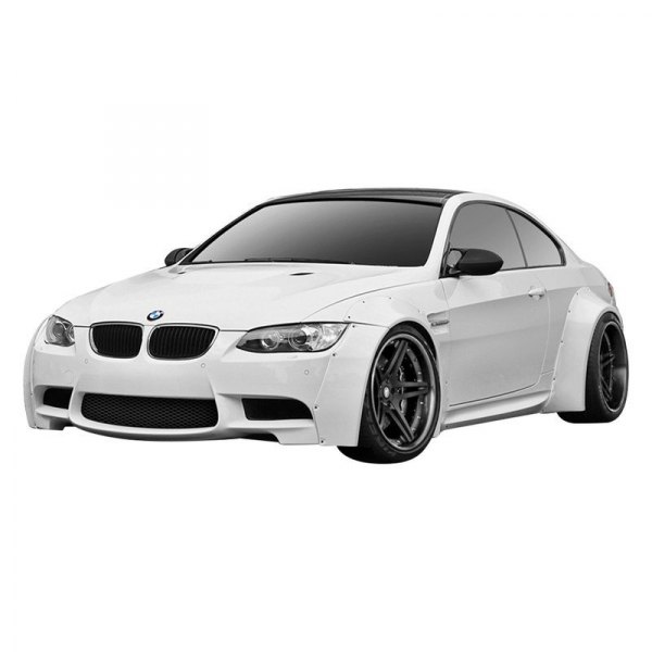 Duraflex® - Circuit Style Wide Body Fiberglass Front and Rear Fender Flares (Unpainted)