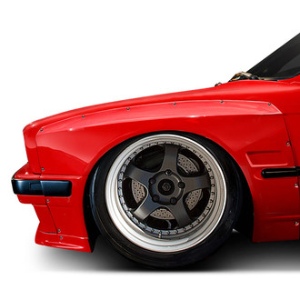 Duraflex® - TKO Wide Body 50mm Fiberglass Front Fender Flares (Unpainted)
