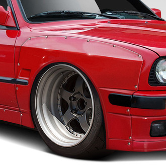 Duraflex® - TKO Wide Body Fiberglass Front and Rear Fender Flares Kit (Unpainted)