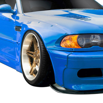 Duraflex® - Circuit Style Wide Body Fiberglass Front Fender Flares (Unpainted)