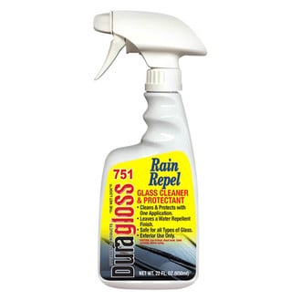 Duragloss® 751 - 22 oz. Spray Rain Repel Glass Cleaner and Protectant