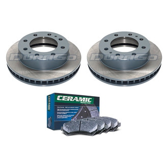 DuraGo® - Plain Front Brake Kit with Ceramic Pads
