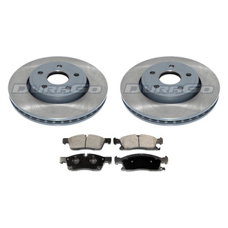 DuraGo® - Plain Front Brake Kit with Ceramic Pads