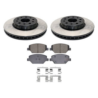 DuraGo® - Plain Front Brake Kit with Ceramic Pads
