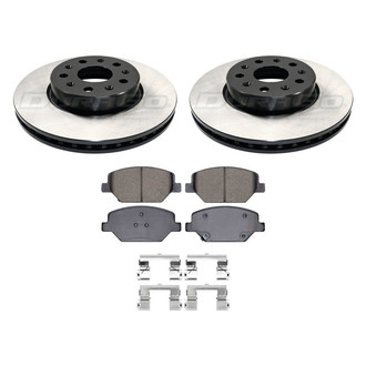 DuraGo® - Plain Front Brake Kit with Ceramic Pads