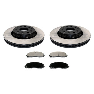 DuraGo® - 1-Piece Plain Brake Kit with Ceramic Brake Pads