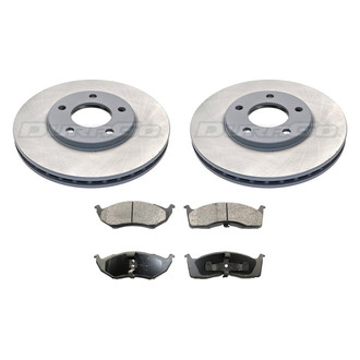DuraGo® - Plain Front Brake Kit with Ceramic Pads