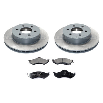 DuraGo® - Plain Front Brake Kit with Ceramic Pads