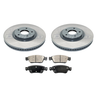 DuraGo® - Plain Front Brake Kit with Ceramic Pads